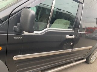 Зовнішня окантовка вікон (2 шт., нерж.) Carmos - Турецька сталь для Ford Connect 2010-2013 рр