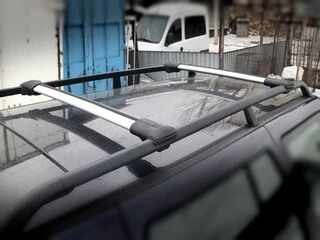 Перемички на звичайні рейлінги без ключа Can V1 (2 шт) до 138 см, Чорні для Nissan Primera P11 1996-2002 рр