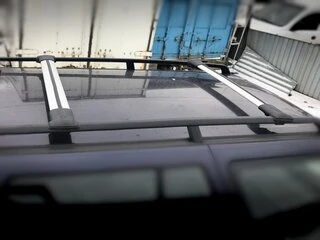 Перемички на звичайні рейлінги без ключа Can V1 (2 шт) до 138 см, Чорні для Nissan Primera P11 1996-2002 рр