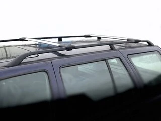 Перемички на звичайні рейлінги без ключа Can V1 (2 шт) до 138 см, Чорні для Nissan Primera P11 1996-2002 рр