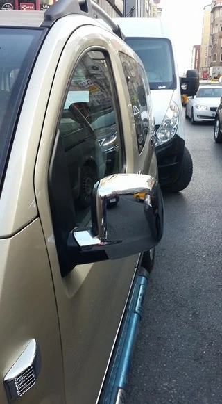 Накладки на дзеркала повні (2 шт., нерж) OmsaLine - Полірована нержавіюча сталь для Peugeot Bipper