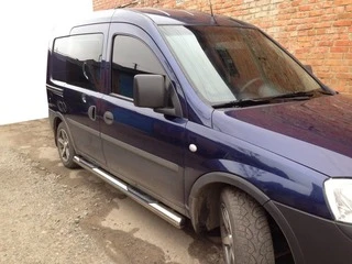 Бічні труби (2 шт., нерж.) для Opel Combo 2002-2012 рр