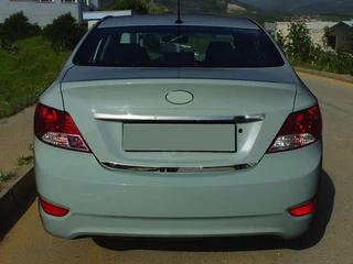 Кромка багажника (нерж.) Carmos - турецька сталь для Hyundai Accent 2011-2017 рр