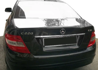 Хром планка над номером (нерж) для Mercedes C-class W204 2007-2015рр