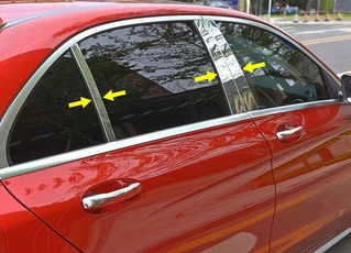 Молдинг дверних стійок (нерж) для Mercedes C-class W206 2022- рр