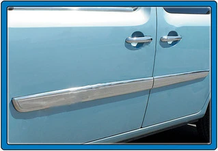 Молдинг дверний (2008-2011, 4 шт, нерж) для Renault Kangoo рр