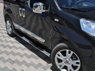 Бічні труби (2 шт., нерж) для Peugeot Bipper