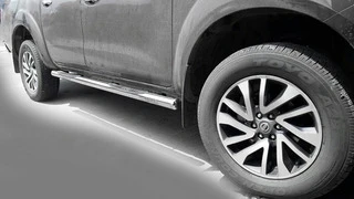 Бічні труби (2 шт., нерж) для Nissan Navara/NP300 2016- рр