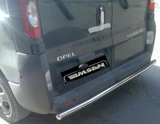 Задній захист AK002 (нерж) для Opel Vivaro 2001-2015 рр