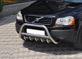 Кенгурятник WT003 (нерж.) для Volvo XC90 2002-2014 рр