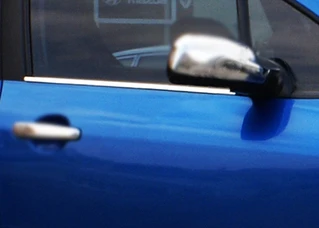 Зовнішня окантовка стекол (4 шт, нерж) для Peugeot 307