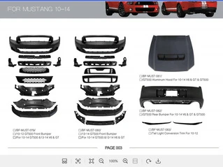 Комплект обвісів для Ford Mustang 2015-2023 рр