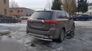 Задня дуга AK004-2 (нерж) для Mitsubishi Outlander 2012-2021 рр