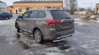 Задня дуга AK004-2 (нерж) для Mitsubishi Outlander 2012-2021 рр