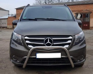Кенгурятник WT006 (нерж.) для Mercedes Vito / V-class W447 2014- рр