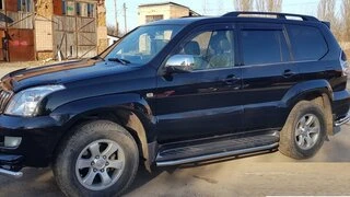 Захист бічного порогу BB004 (2 шт., нерж.) для Toyota Land Cruiser Prado 120