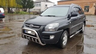 Кенгурятник WT003 (нерж.) для Kia Sportage 2004-2010 рр