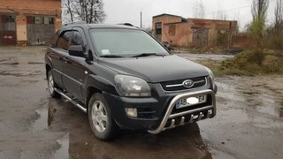 Кенгурятник WT003 (нерж.) для Kia Sportage 2004-2010 рр
