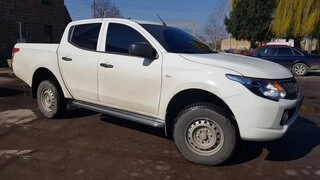 Бокові пороги Premium (2 шт., нерж.) &Oslash;60 для Fiat Fullback 2016- рр