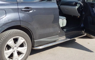 Бокові пороги Premium (2 шт., нерж.) &Oslash;60 для Subaru Forester 2013-2018 рр