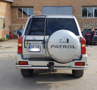 Задня дуга AK005-3 (нерж) для Nissan Patrol Y61 1997-2011 рр