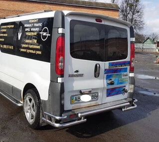 Задній захист AK-Special (нерж) для Renault Trafic 2001-2015 рр