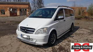 Нижня Губа подвійна ST014 (нерж) 70/48мм для Mercedes Viano 2004-2014 рр