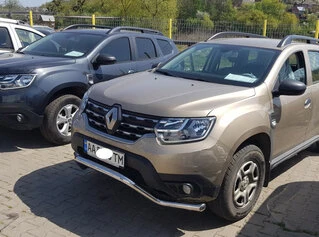 Кенгурятник WT008 (нерж.) для Dacia Duster 2018-2024 рр