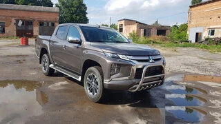 Кенгурятник WT003 (нерж) для Mitsubishi L200 2015-2024 рр