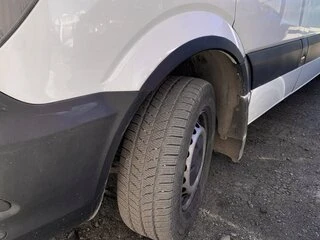 Накладки на арки вузькі (4 шт, чорні) для Volkswagen Crafter 2006-2016 рр