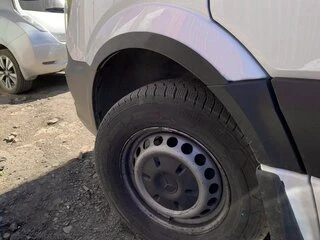 Накладки на арки вузькі (4 шт, чорні) для Volkswagen Crafter 2006-2016 рр