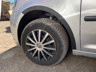 Накладки на арки (чорний мат) Довга база (метал) для Volkswagen Caddy 2010-2015 рр