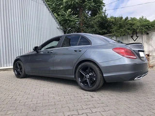Спойлер LIP (Sunplex, чорний) (125,9см *6см) для Mercedes C-сlass W205 2014-2021рр