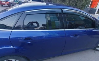 Вітровики з хромом HB/Sedan (4 шт., Sunplex Chrome) для Ford Focus III 2011-2017 рр