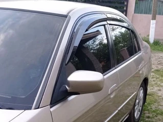 Вітровики (4 шт., Sunplex Sport) для Honda Civic Sedan VII 2001-2006 рр