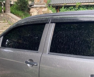 Вітровики з хромом (4 шт., Sunplex Chrome) для Toyota Hilux 2006-2015 рр