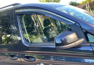 Вітровики з хромом (4 шт., Sunplex Chrome) для Volkswagen Caddy 2020- рр