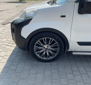 Накладки на арки (4 шт, чорні) 1 двері, Металеві для Citroen Nemo