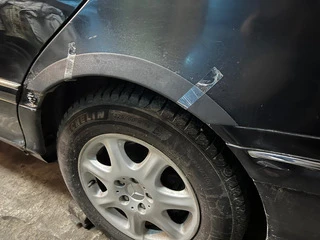 Накладки на арки (4шт, чорні, ABS-пластик) для Mercedes S-сlass W220