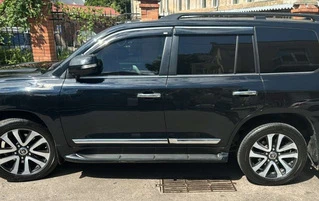 Вітровики з хромом (4 шт, Niken) для Lexus LX570/450d