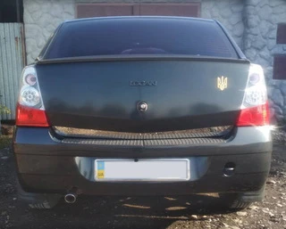 Накладка кромки багажника (нерж.) для Dacia Logan I 2008-2012 рр