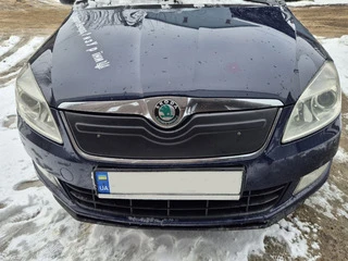 Зимова накладка на решітку (2010-2025, верхня) Глянцева для Skoda Roomster рр