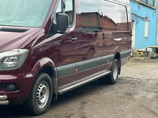 Бокові пороги DOT-Line (2 шт., Алюм.) довга база для Volkswagen Crafter 2006-2016 рр