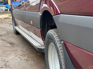 Бокові пороги DOT-Line (2 шт., Алюм.) Середня база для Mercedes Sprinter W906 2006-2018 рр