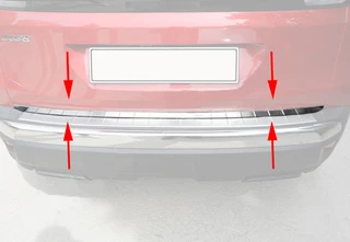 Кромка багажника (нерж) OmsaLine - Італійська нержавійка для Peugeot 3008 2016-2023 рр
