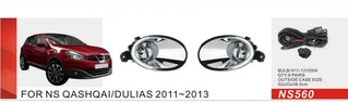 Противотуманки (2 шт, галогенні) для Nissan Qashqai 2010-2014рр