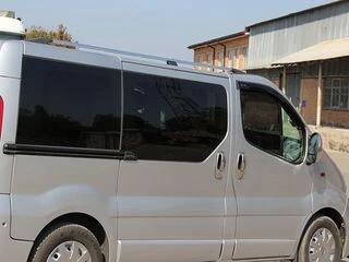 Рейлінги Хром Довга, пластикові ніжки для Renault Trafic 2001-2015 рр