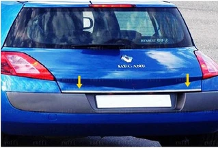 Кромка багажника (нерж.) SD, Carmos - Турецька сталь для Renault Megane II 2004-2009 рр