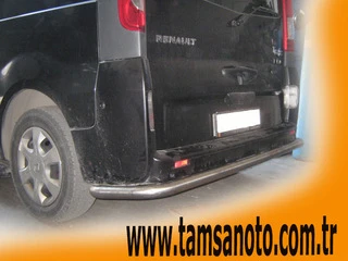 Задній захист AK005 (нерж) для Opel Vivaro 2001-2015 рр