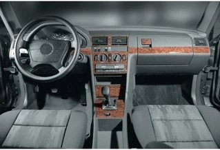 Накладки на панель (11 дет.) карбон для Mercedes W201 (190)